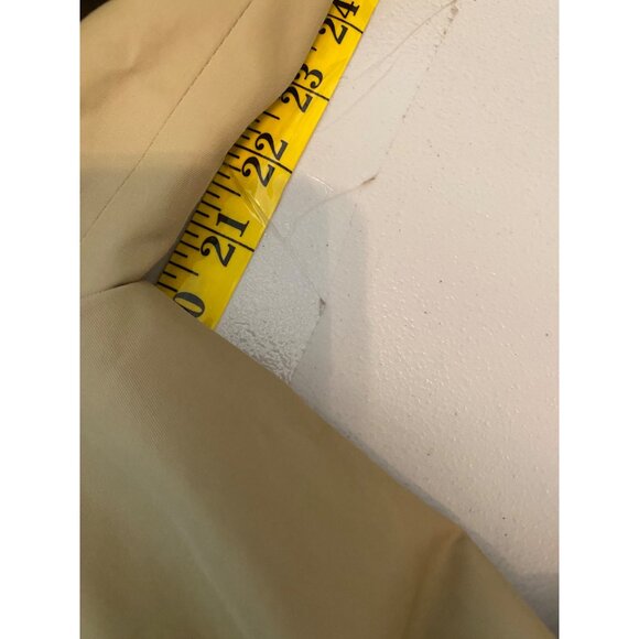 Michael Kors Trench Coat Beige Double-Breasted 39" Long Large - Picture 9 of 14